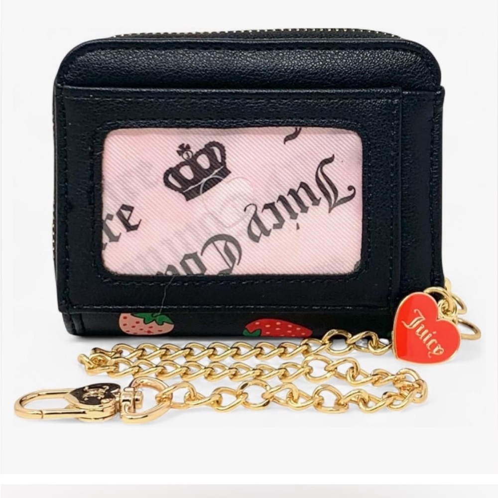 Juicy Couture Sweet Black Wallet with Strawberry 🍓 Print - Picture 10 of 11